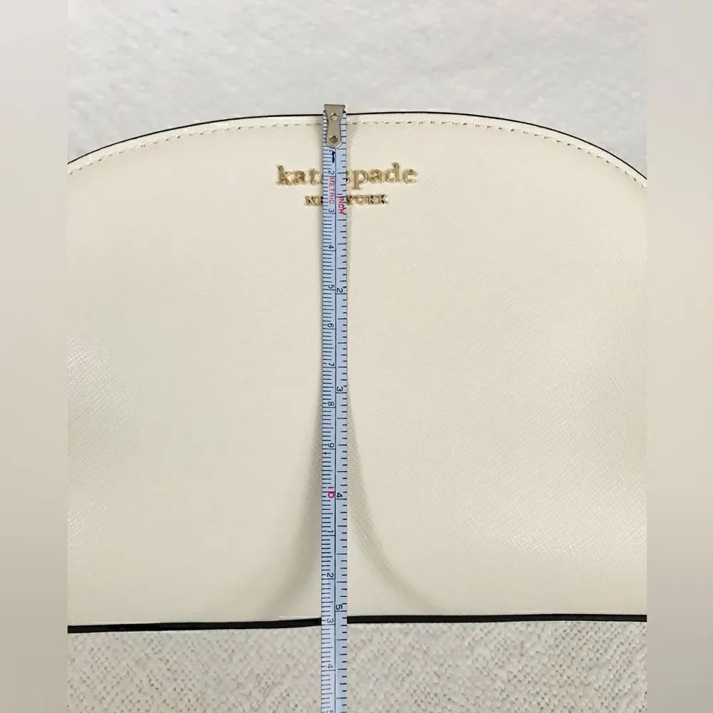 KATE SPADE NEW YORK | BRAND NEW | Saffiano Leather Crossbody Bag in Bone. - Picture 11 of 14